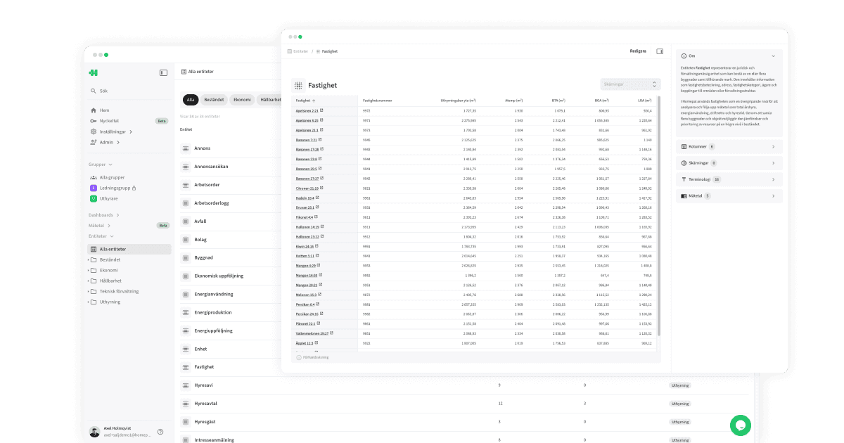 Documentation: Entities
